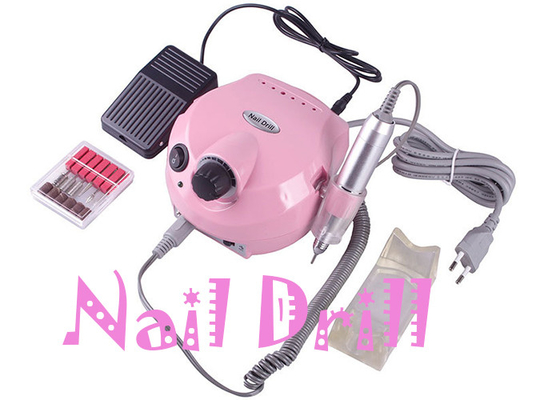 Máquina cor-de-rosa de Mini Polish Nail Art Drill para a casa/broca elétrica do prego para pregos acrílicos